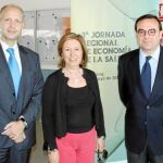 Abraham Herrera, María Ángeles Palacios y Félix Faura, momentos antes de que diesen comienzo las jornadas