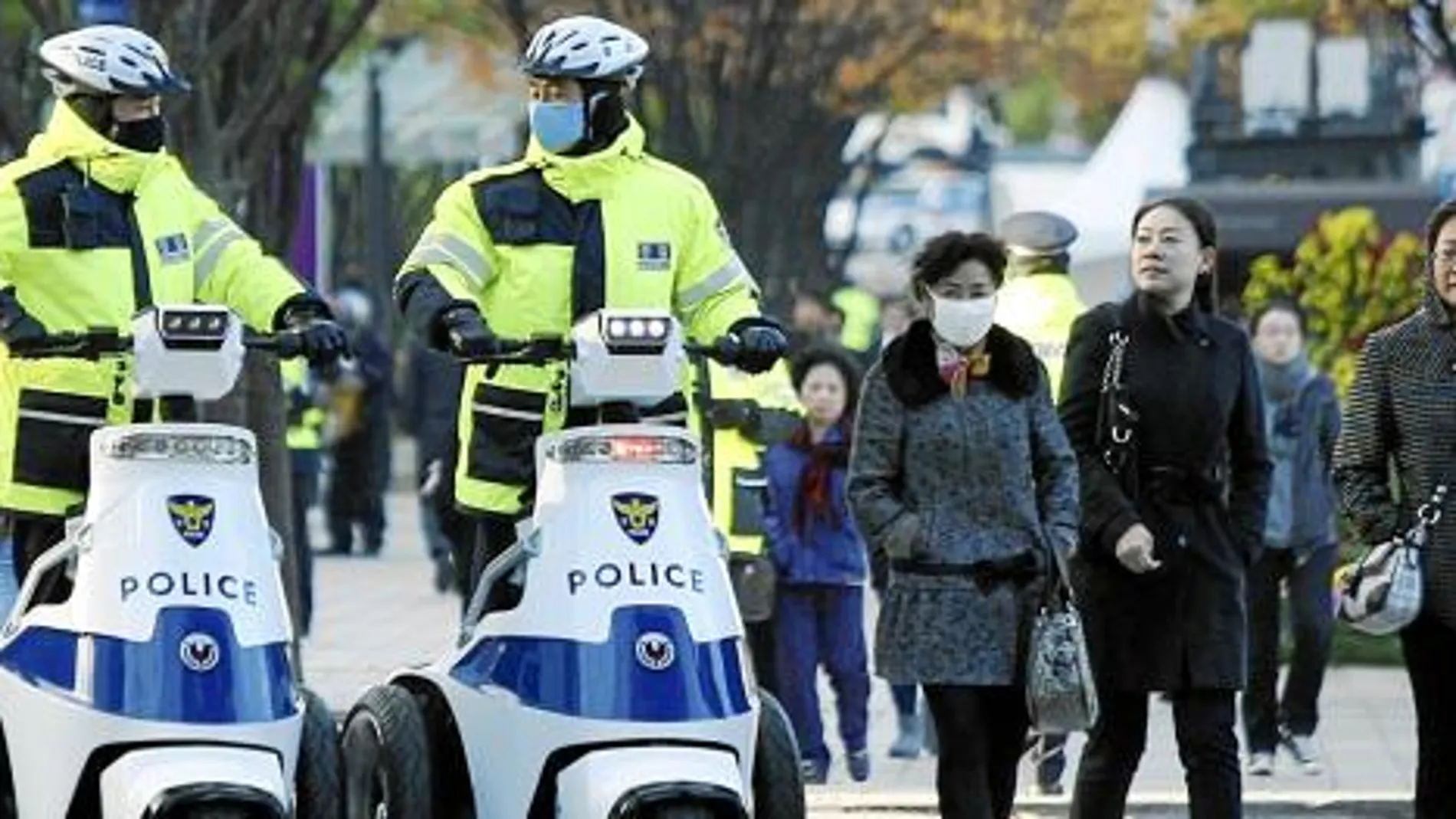 Las fuerzas de seguridad surcoreanas se preparan para la cumbre del G20 que dará comienzo mañana