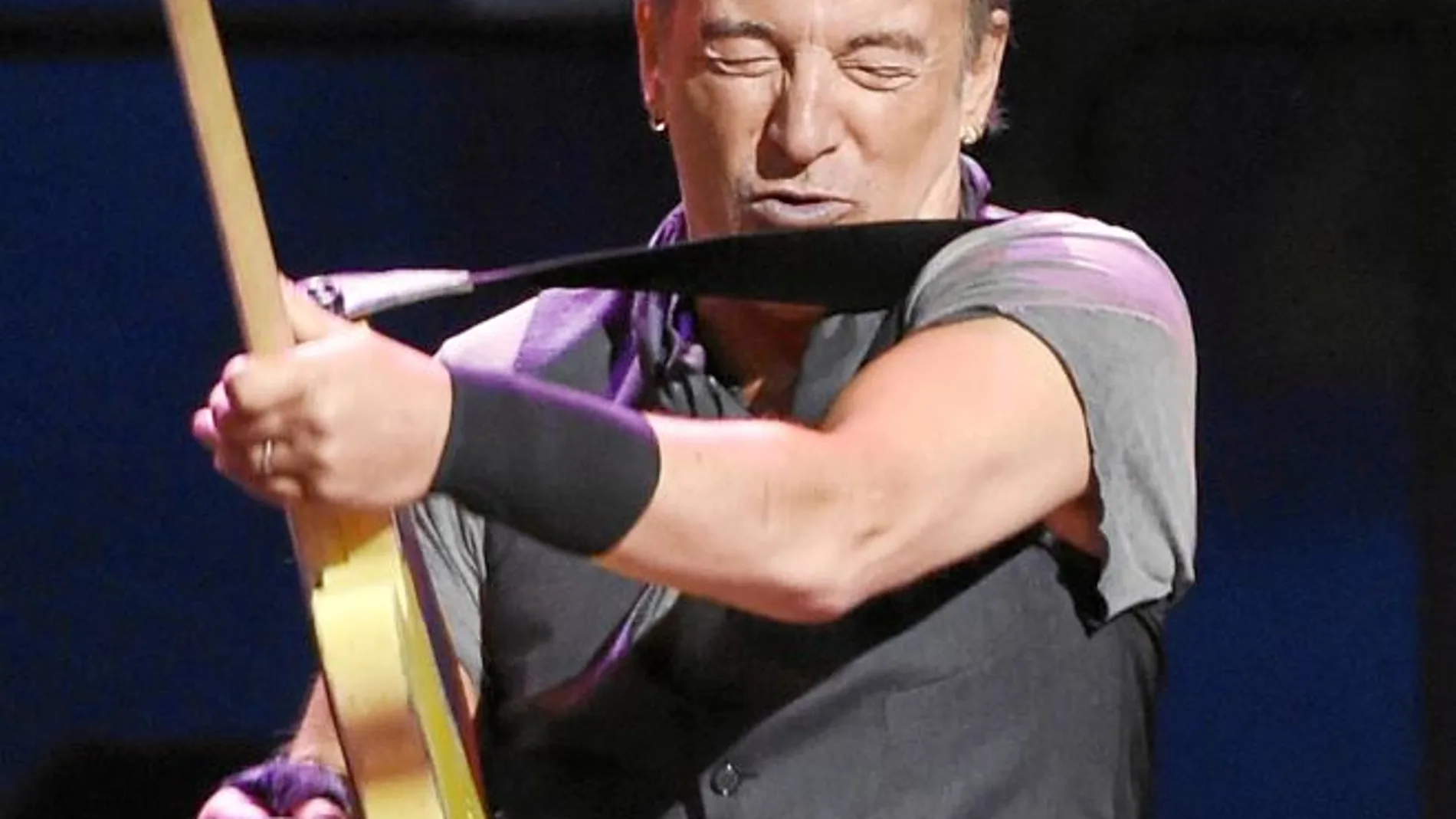Springsteen, que ha cumplido 66 años, en una imagen de esta misma gira