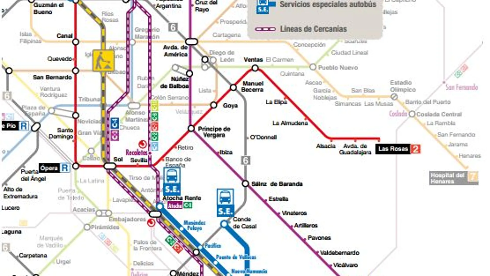 Los viajeros tendrán alternativas en autobuses de la EMT para realizar los trayectos de Metro durante las obras