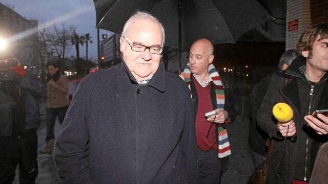 El ex presidente del ICS y de la empresa municipal Innova, Josep Prat, ayer tras declarar durante tres horas