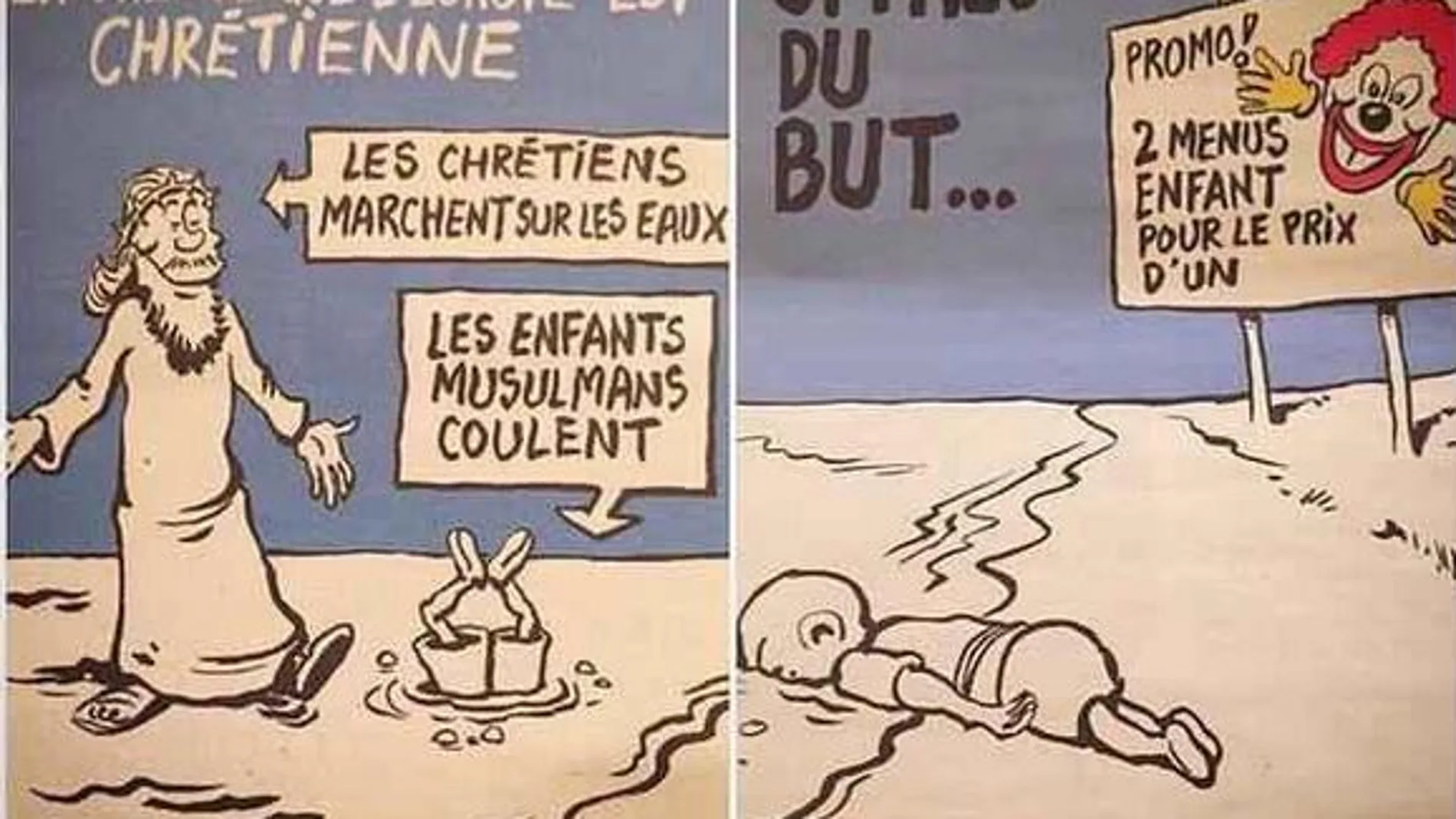 Polémica por la última portada de «Charlie Hebdo» sobre la crisis de los refugiados