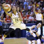 Anna Cruz, a la derecha, durante el partido.
