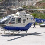 La mujer ha sido trasladada en un helicóptero de Sacyl