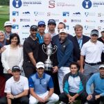 Foto de familia con los protagonistas del Open de España