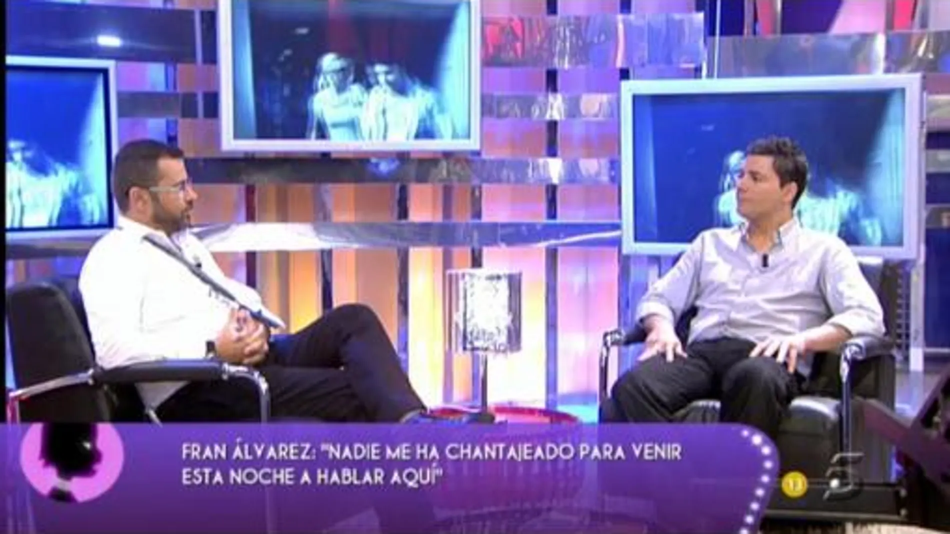 Fran Álvarez en el programa de Telecinco "Salvame de Luxe"