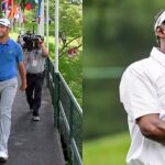 Jon Rahm y Vijay Singh