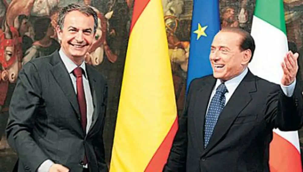 Zapatero torpedea al PSC en una cita «muy cordial» con Berlusconi