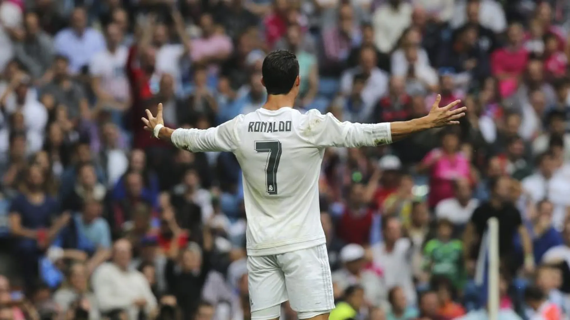Cristiano Ronaldo, durante el partido frente al Levante.