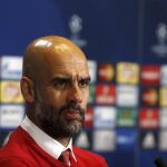 El entrenador del Bayern de Munich, el español Pep Guardiola