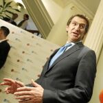El presidente de la Xunta, Alberto Núñez Feijóo, estuvo ayer en Madrid en un acto de promoción del Xacobeo