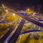 Un nudo de carreteras en China