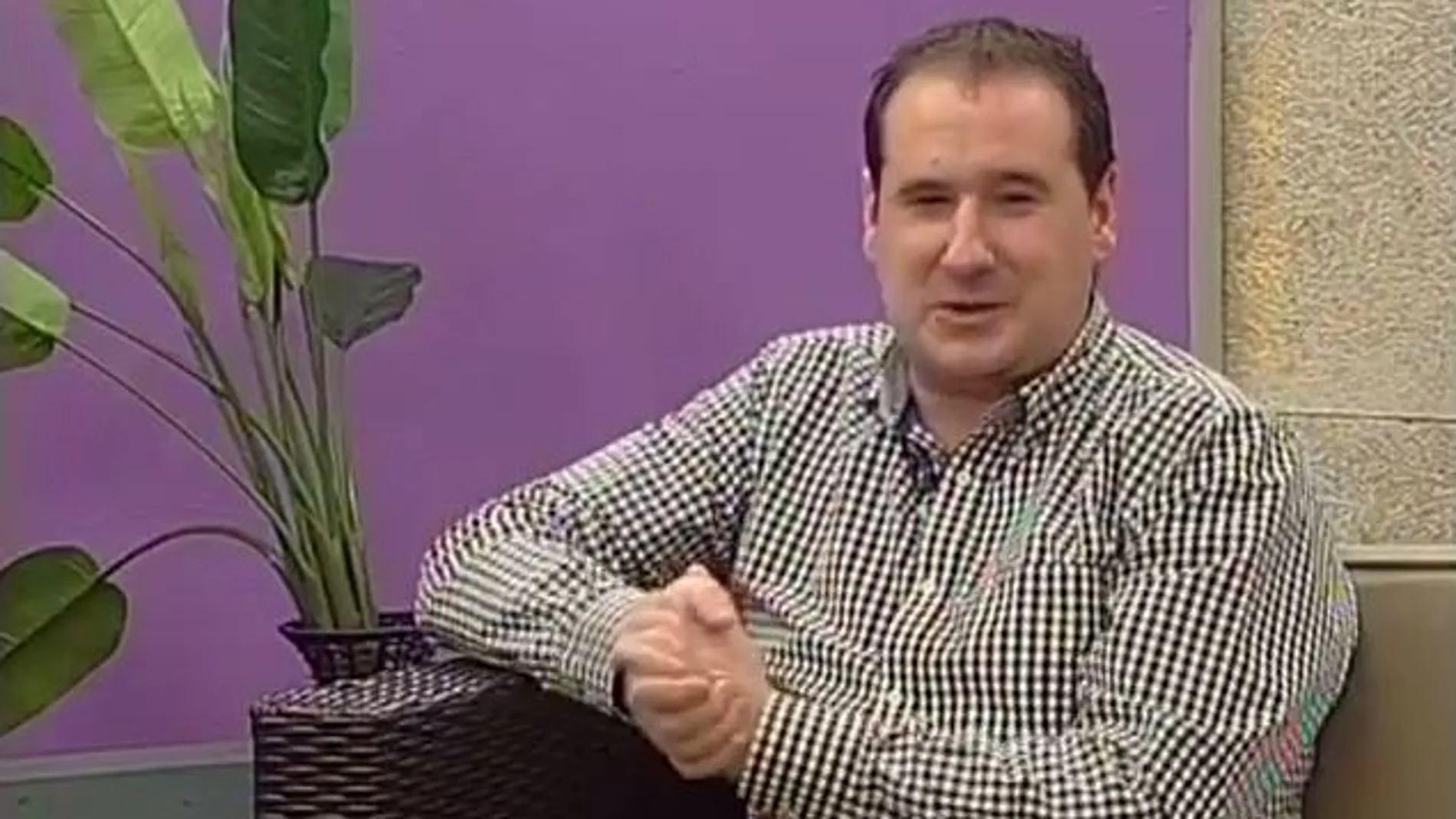 Asier Albizua durante una entrevista en el programa Prime Time