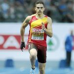 Bruno Hortelano alcanzó la final de los 200 como ganador de su serie con un tiempo de 20.29
