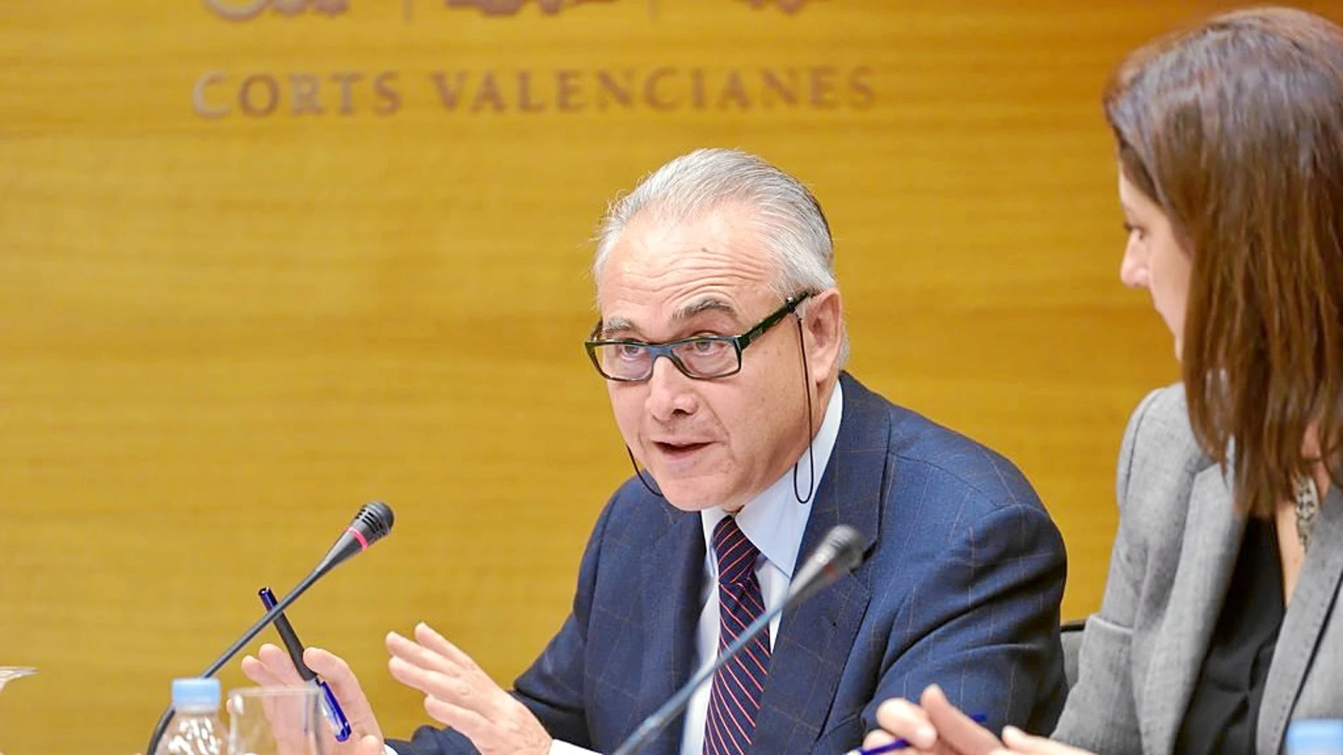 Un exdirectivo de FGV ayer durante la Comisión de investigación