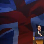 El primer ministro británico, David Cameron, durante el congreso anual del Partido Conservador en Manchester