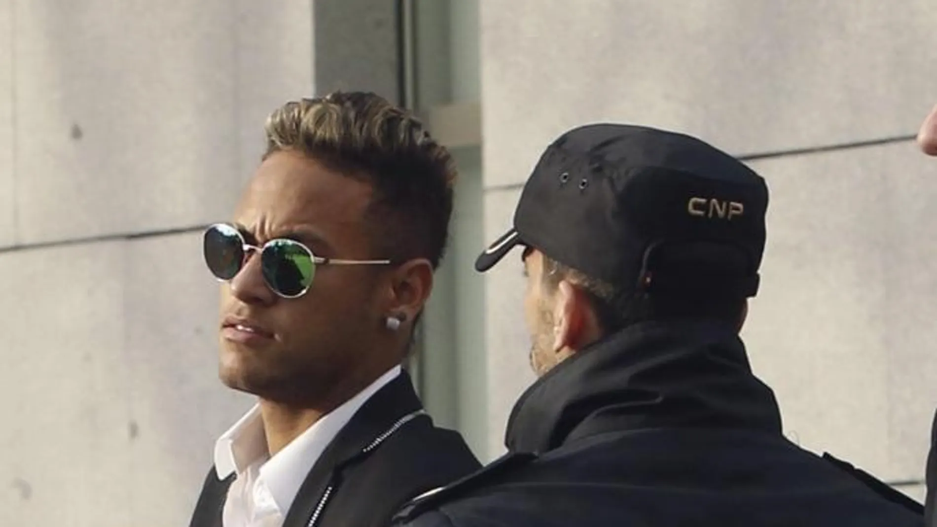 Neymar el pasado día 7 a su llegada a la Audiencia
