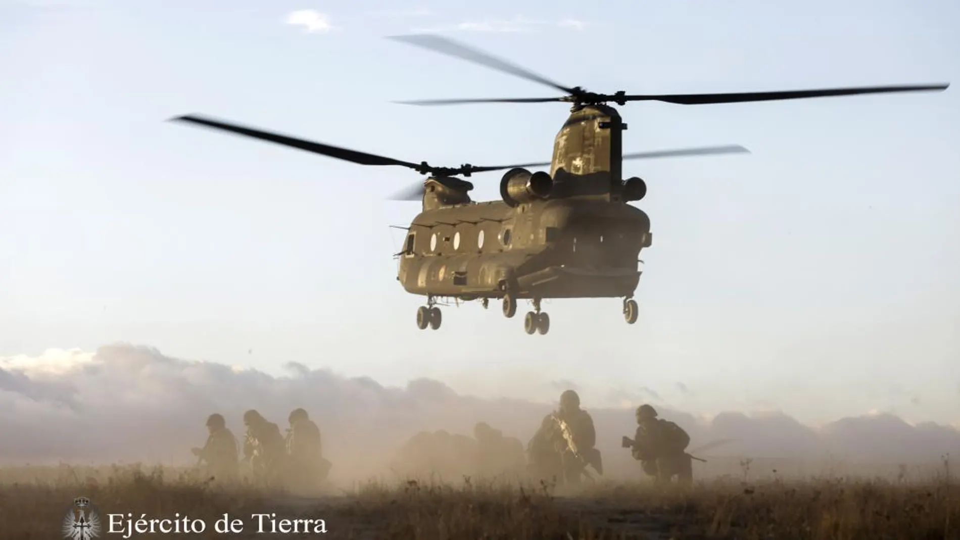 Imagen de un helicóptero Chinook