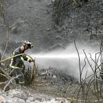 Las altas temperaturas influyeron en el incendio que se desató en Collserola la semana pasada