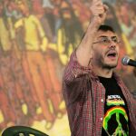 Juan Carlos Monedero, durante su participación hoy en el Foro Social del Rototom Sunsplash