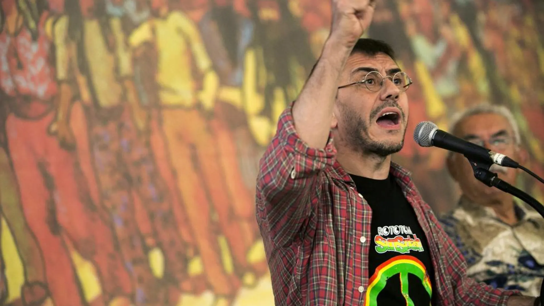 Juan Carlos Monedero, durante su participación hoy en el Foro Social del Rototom Sunsplash