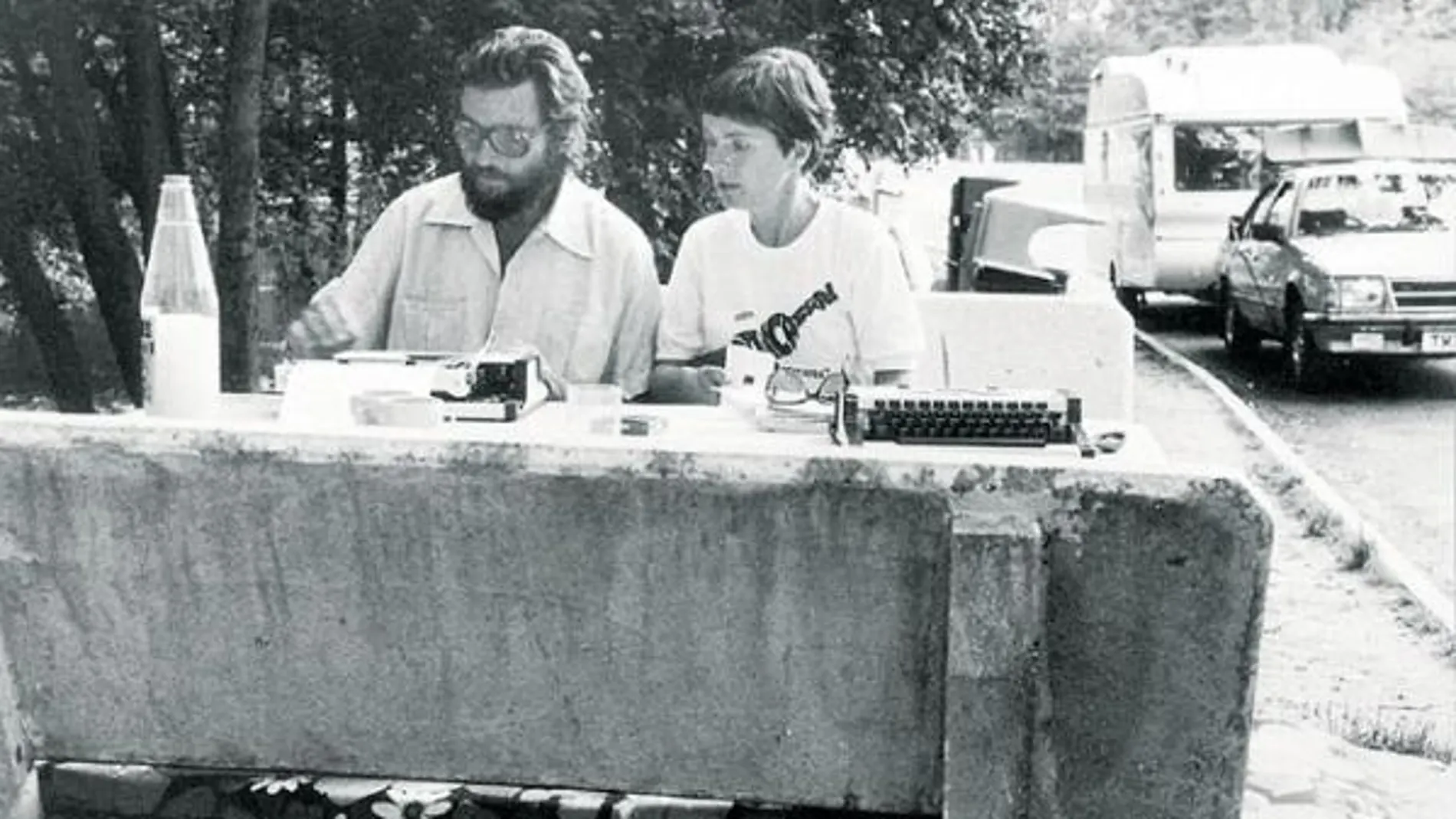 Julio Cortázar y Carol Dunlop, en una imagen tomada en los años durante los cuales se escribieron con Silvia Monrós-Stojakovic
