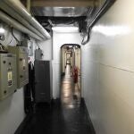 Interior del portaaviones