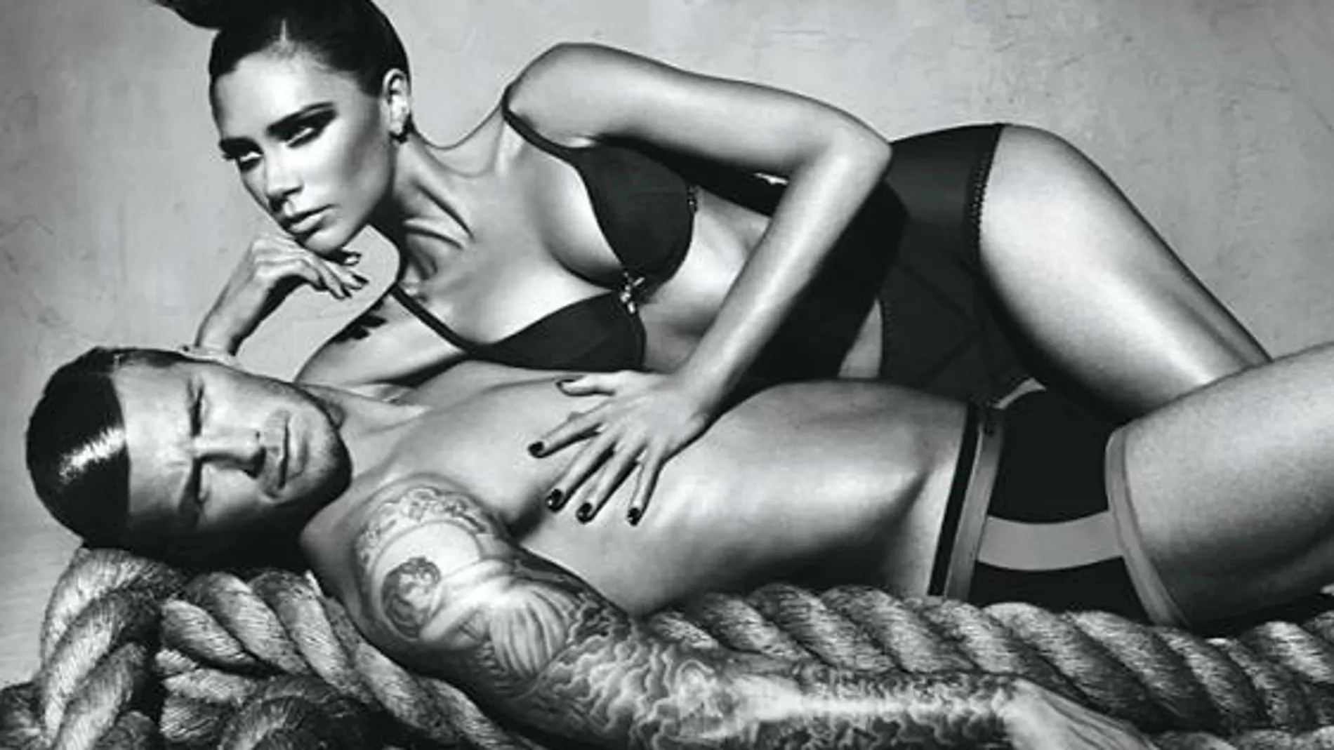 Los Beckham, muy sensuales para Armani