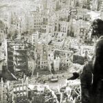 Imagen de la ciudad de Dresde después de sufrir los bombardeos de los aviones aliados al final de la Segunda Guerra Mundial