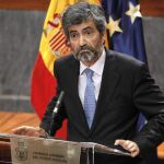 El presidente del Consejo General del Poder Judicial y del Tribunal Supremo, Carlos Lesmes