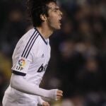 Kaka celebra su gol contra el Deportivo de la Coruña