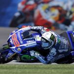 Jorge Lorenzo, durante los entrenamientos en Indianapolis