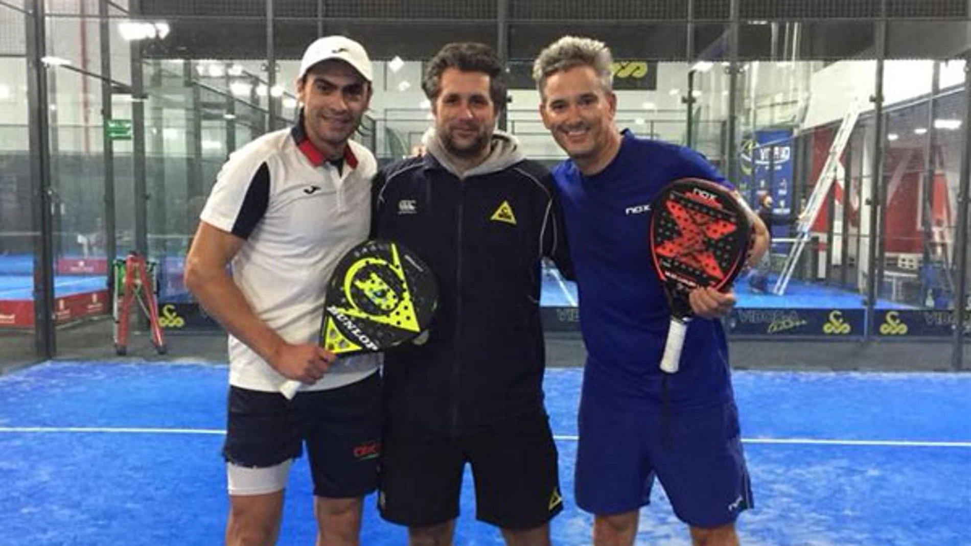 Juani Mieres, Raúl Arias y Miguel Lamperti