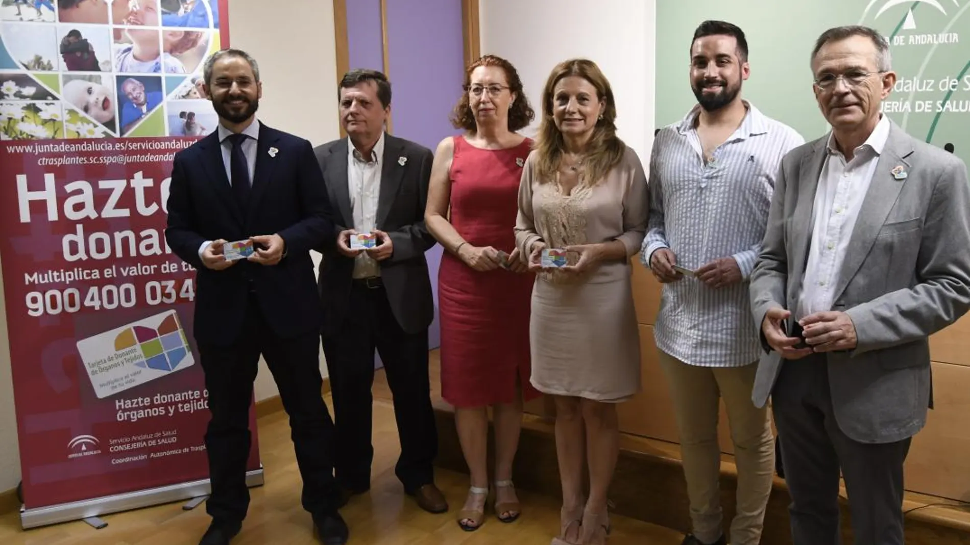 La consejera de Salud (3 dcha.), en la presentación del balance de trasplantes y donaciones en Andalucía / Foto: Ke-Imagen