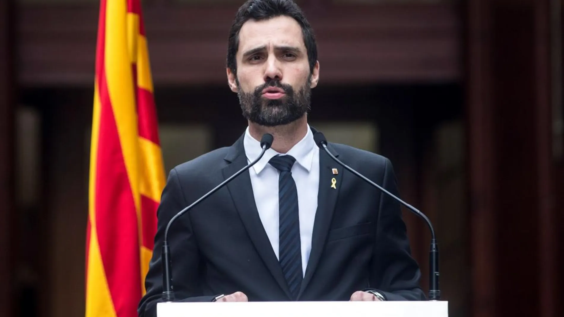 El presidente de la Cámara catalana, Roger Torrent