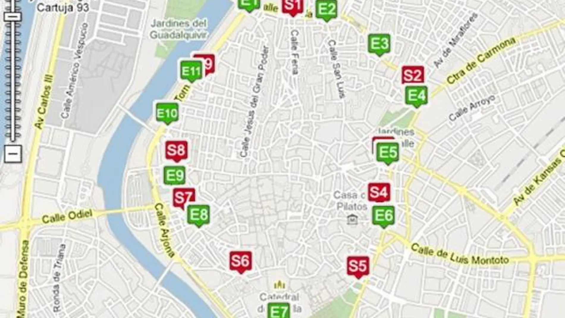 El recorrido a seguir para entrar y salir se impone bajo amenaza de sanción