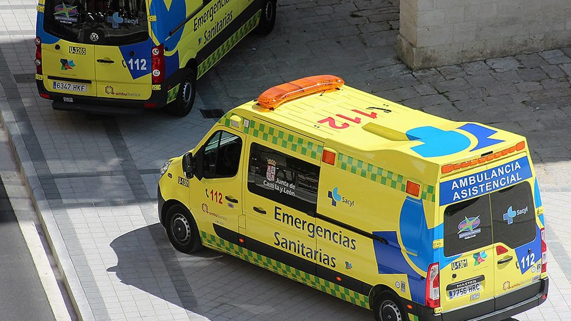 Una ambulancia se trasladó al lugar de los hechos