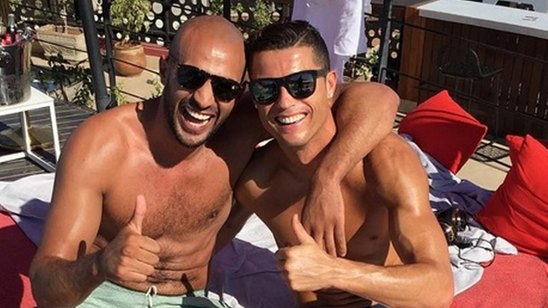 Badr Hari, junto a su amigo Cristiano Ronaldo