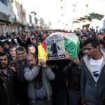 Entierro de uno de los guerrilleros del PKK en el Kurdistán turco.