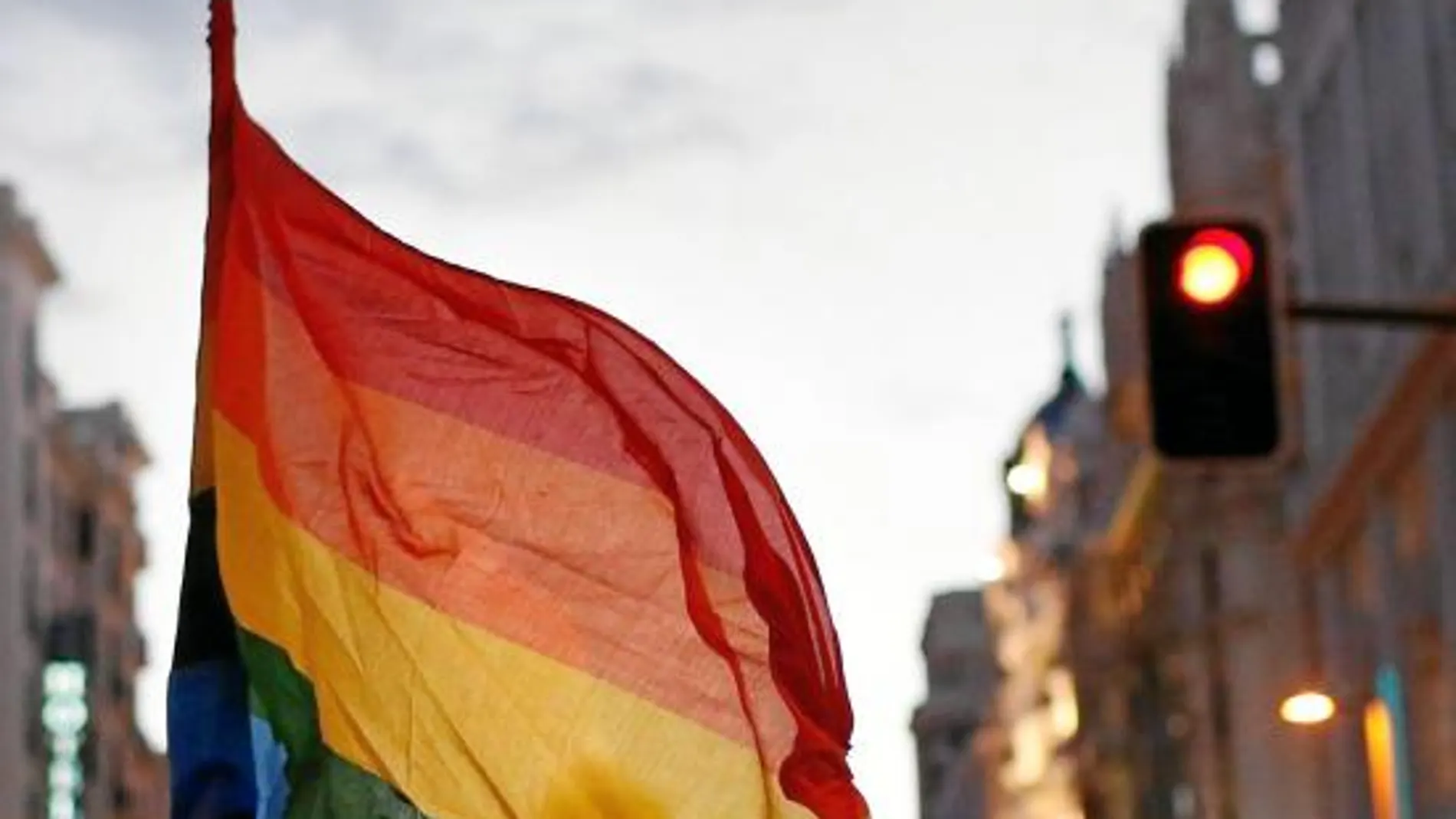 Protesta del colectivo gay contra los actos del World Pride en Madrid de 2017