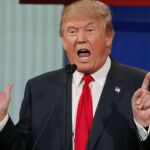El polémico Donald Trump durante el debate televisivo