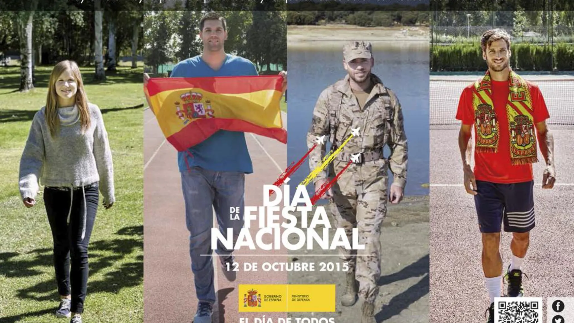 Cartel de presentación del Día de la Fiesta Nacional