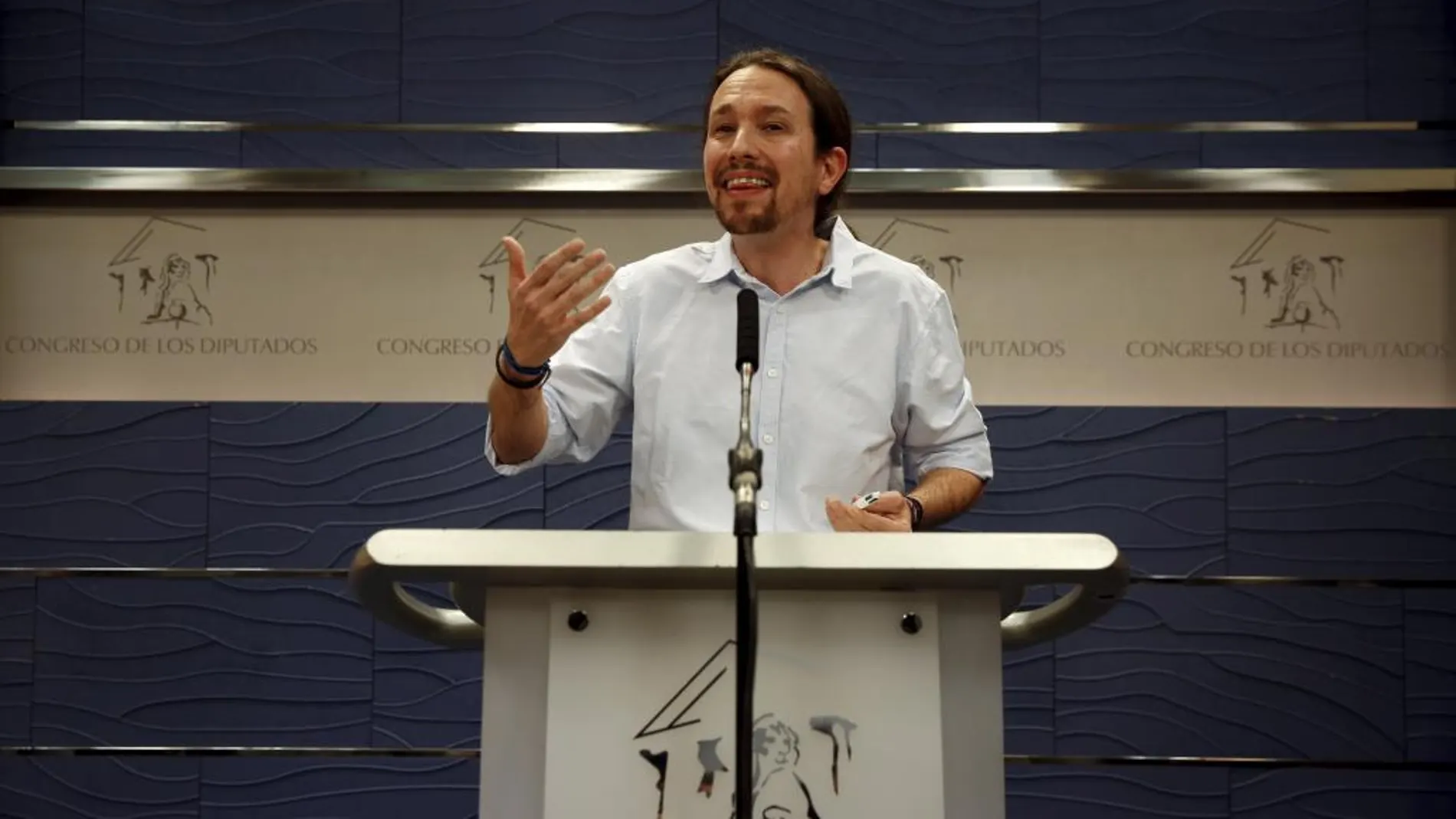 El secretario general de Podemos, Pablo Iglesias