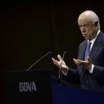 El presidente del BBVA, Francísco González