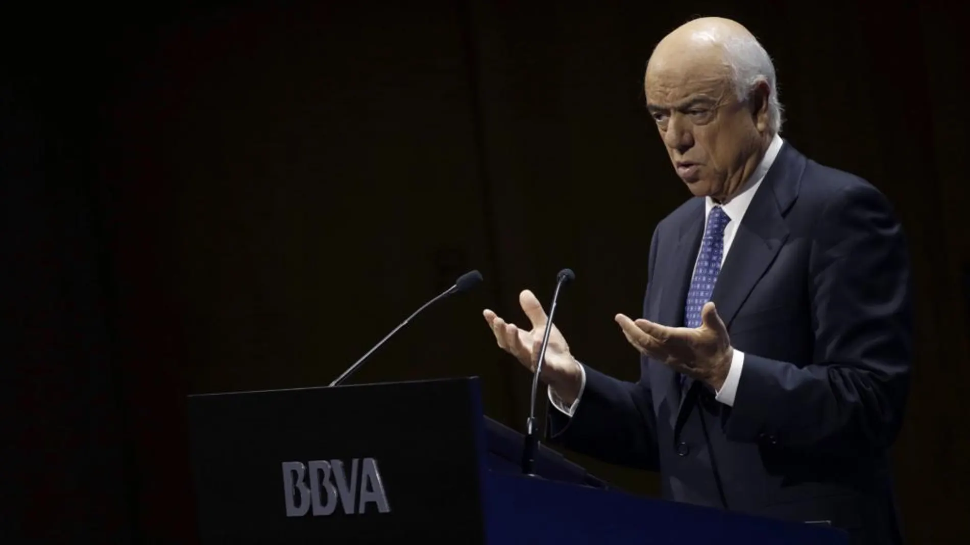 El presidente del BBVA, Francísco González