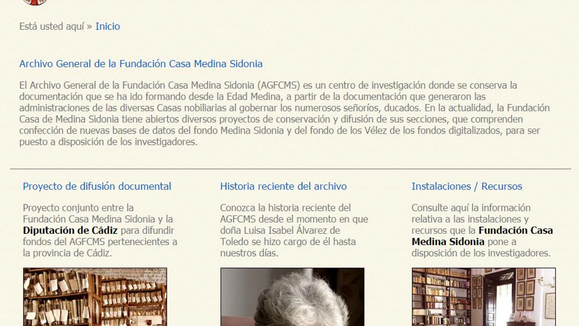 La Fundación Casa de Medina Sidonia difundirá en internet más de 1.000 archivos