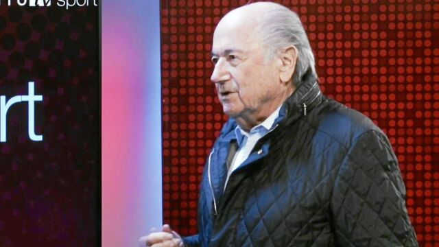 Joseph Blatter, en un momento de su intervención ayer en una televisión suiza