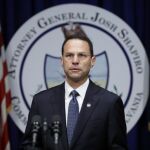 El fiscal general del estado, Josh Shapiro, durante su comparecencia ante la prensa. Foto: Ap