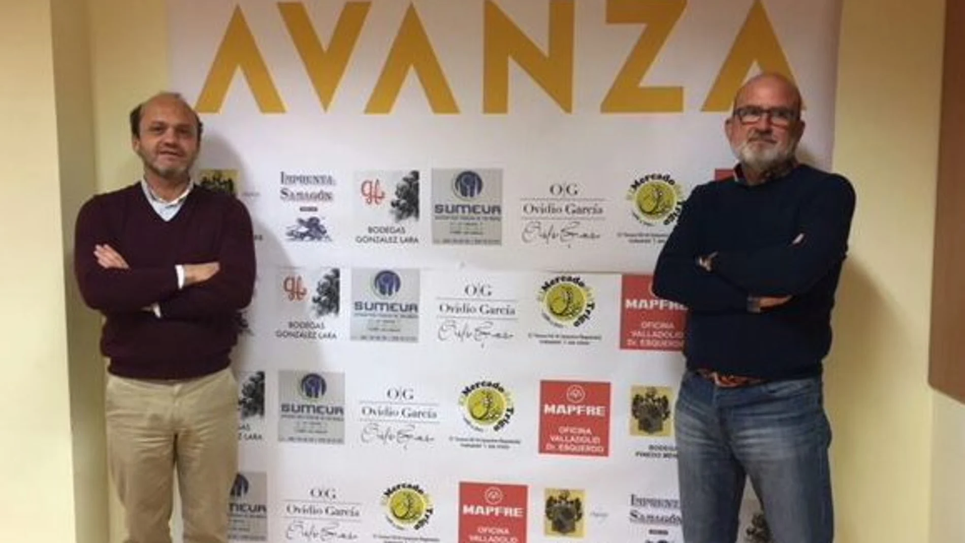 El coordinador de la formación en Valladolid, David Villa, y el responsable de prensa, Juan Carlos Maté