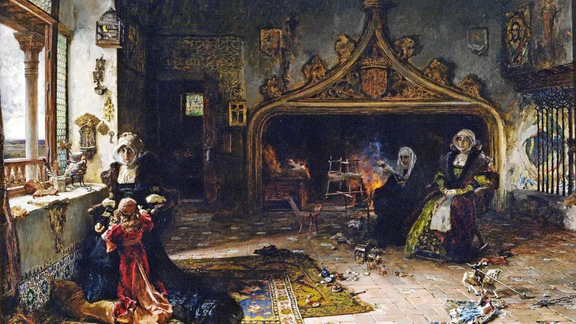«Doña Juana la Loca recluída en Tordesillas» (1906), de Francisco Pradilla y Ortiz